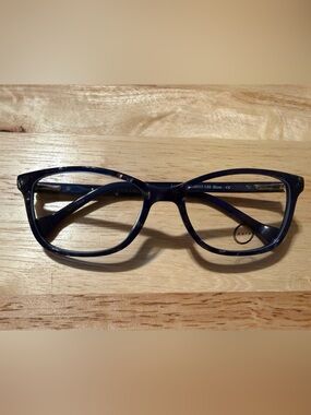 Aura Blue Tortoiseshell Cat-Eye Glasses